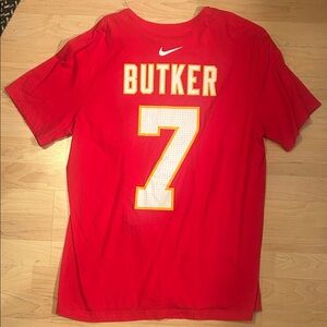 Nike Red Sports Jersey with Number 7